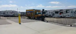 Gate entrance to sun city storage.