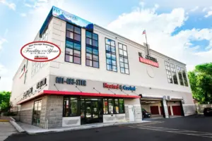 Rockwall storage building.